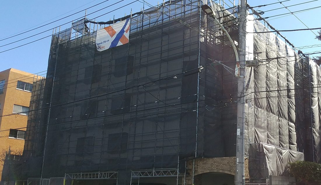 大規模修繕工事の現場